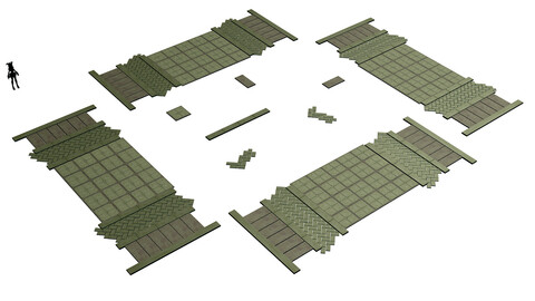 Ancient capital building - floor tiles