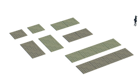 Ancient capital building - floor tiles 03