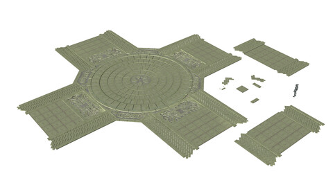 Ancient Capital Building - Floor Tile 04