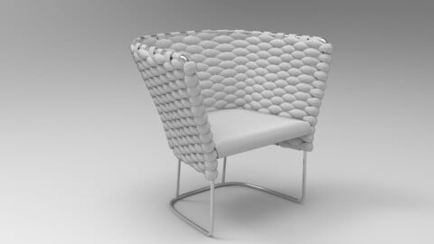 Paola Lenti Ami Chair White