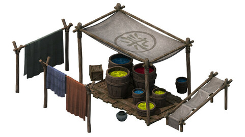 Ancient small cloth Square