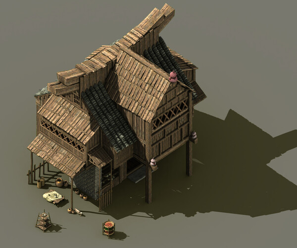 Artstation - Beach Village House - Drugstore 