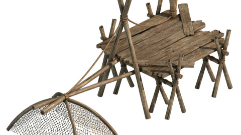 River side - fishing device 01