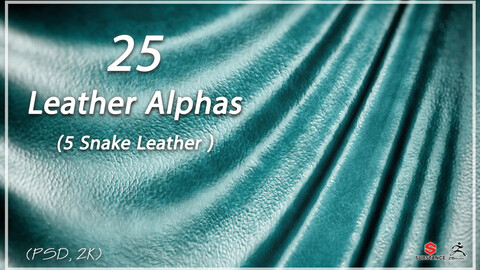 25 Leather Alphas vol.1 ( 5 Snake Leather ) ( 2k )