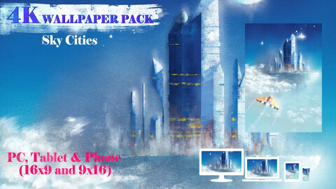 Sky Cities 4K Wallpaper Pack
