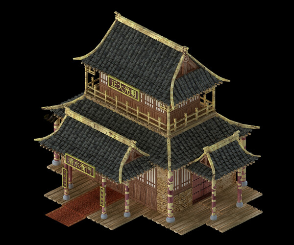 ArtStation - Huayin County - Yamen 05 | Game Assets