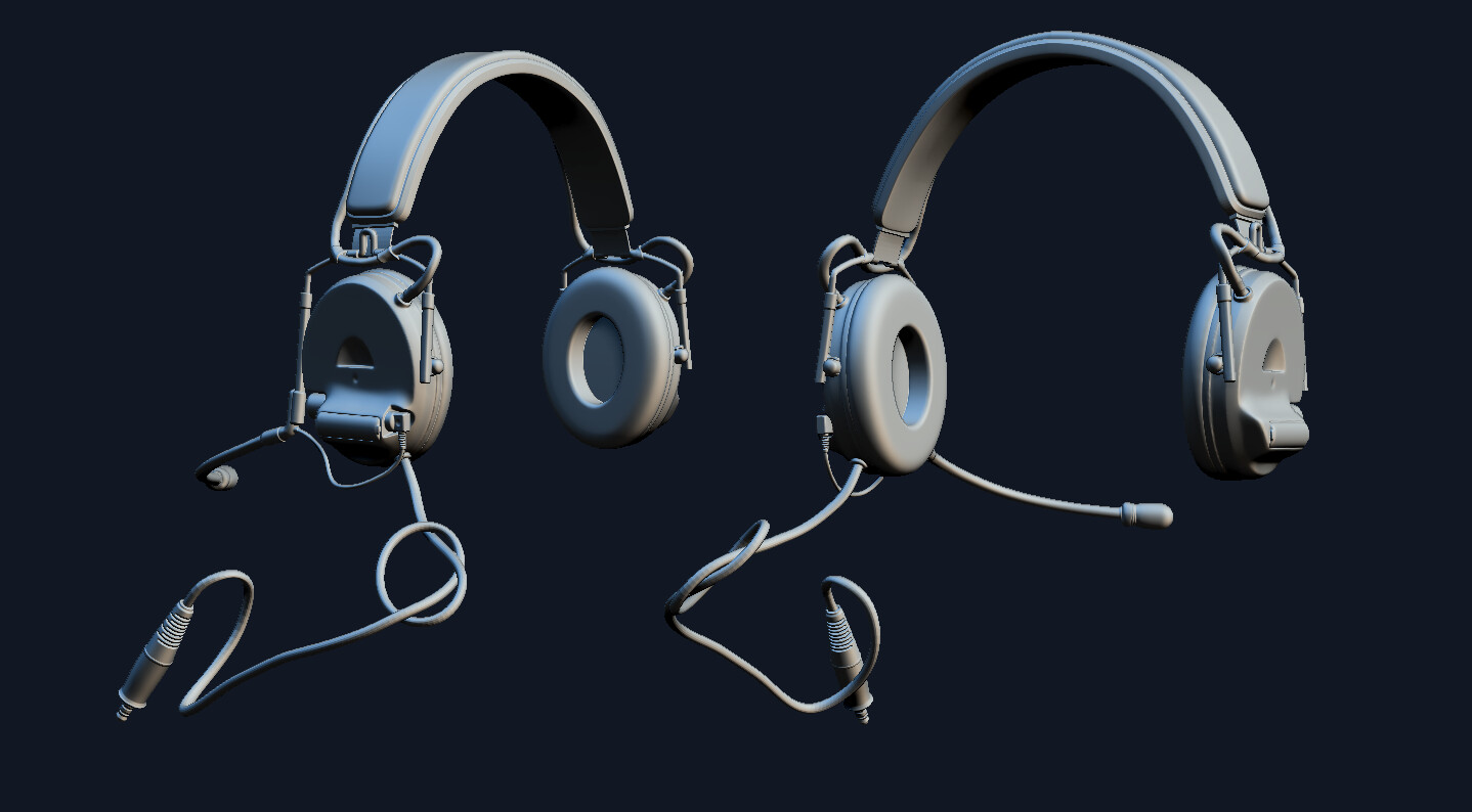 ArtStation Military Headphones tactical military equipment Resources