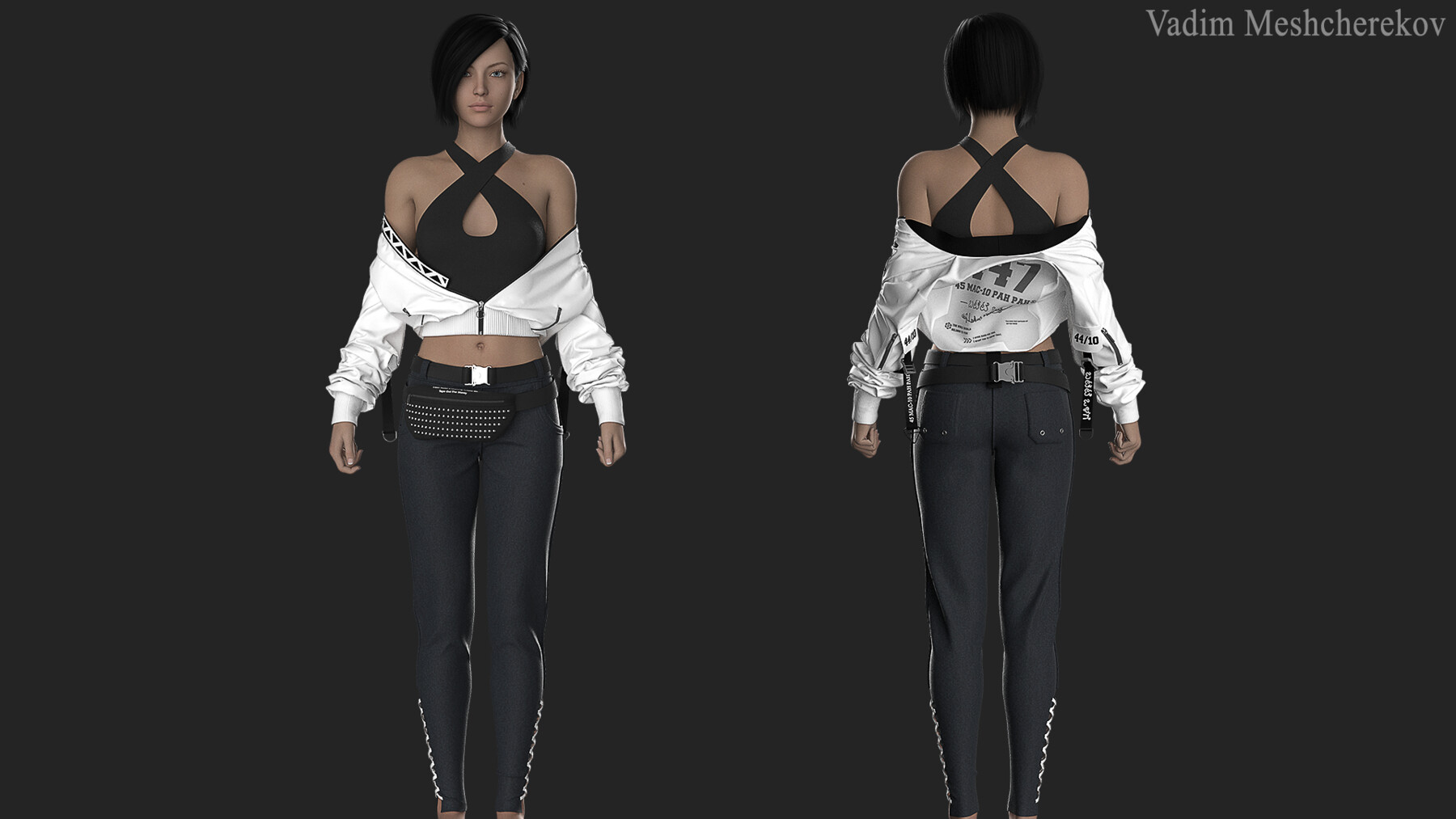 ArtStation - 6 LEATHER CHOKERS / CLO project files