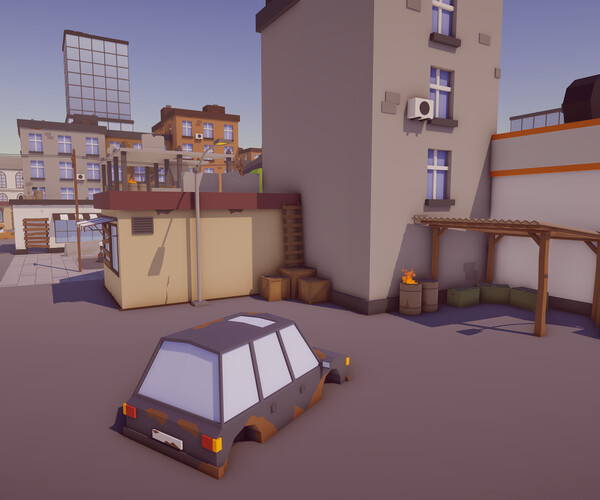 ArtStation - Low Poly FPS Map Vol1 - Asset for Unity 3D, Map and Models ...