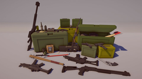 Low Poly FPS Weapons Pack
