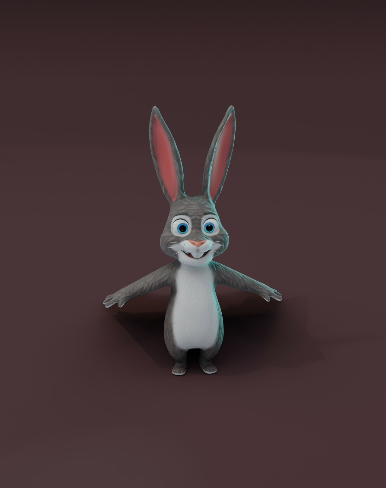 ArtStation - Cartoon Rabbit Rigged 3D Model | Game Assets