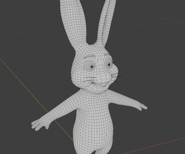 ArtStation - Cartoon Rabbit Rigged 3D Model | Game Assets