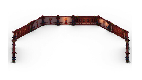 Lee pagoda - two - story wall