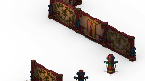 Leifeng tower - partition wall - debris 02