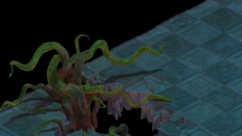 Lei pagoda - floor hole - vines