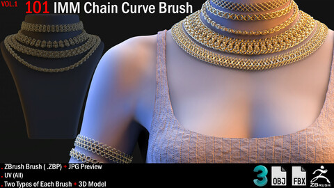 101 IMM Chain Curve Brush + 3D Model