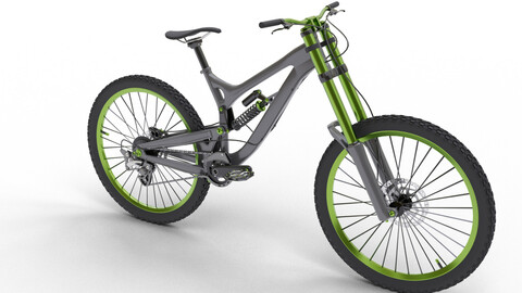 Downhill bicycle 3D model