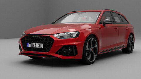 Audi RS4 Avant 2020 3D model