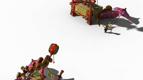 Lin an City Component - Grocery Stall