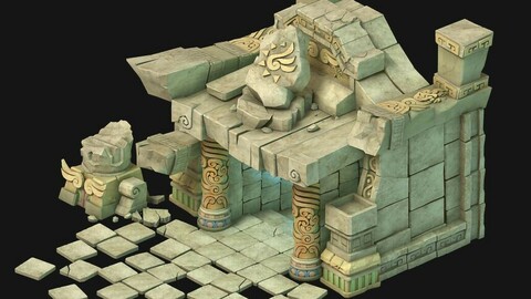 Maya - Underground City Entrance 01