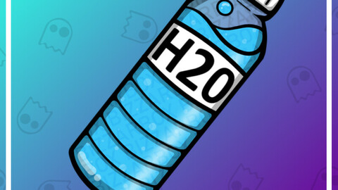 Twitch Emote: Hydrate Bottle