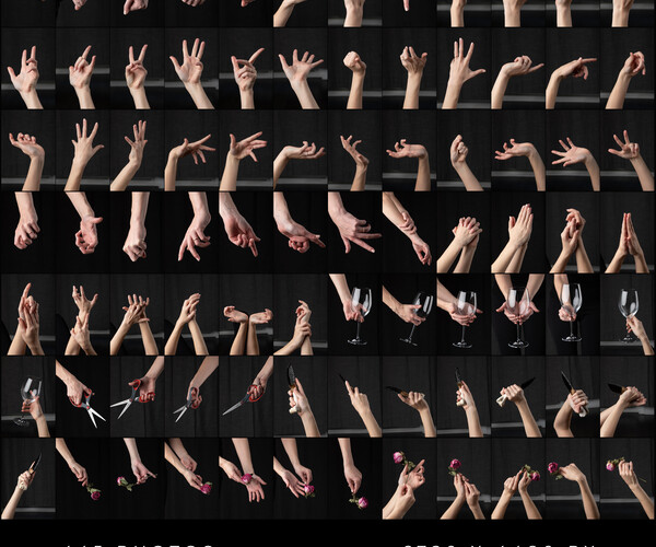 ArtStation Hands Pose Reference for Artists Resources