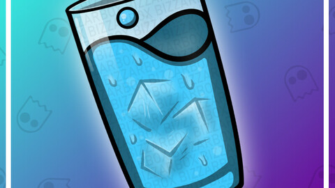 Twitch Emote: Hydrate Glass of Water