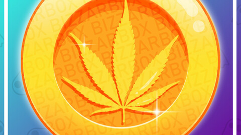 Twitch Channel Point Emote: 420 Leaf Coin