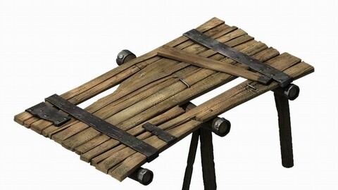 Death Desert - broken Wooden bridge 03