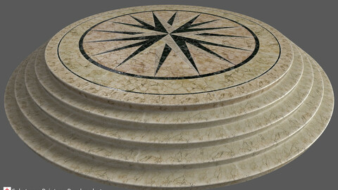 Round shape  marble Platform