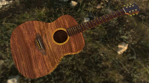 Orangewood guitar - 3D model