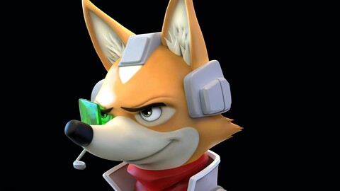 Star Fox - Fox McCloud Bust STL