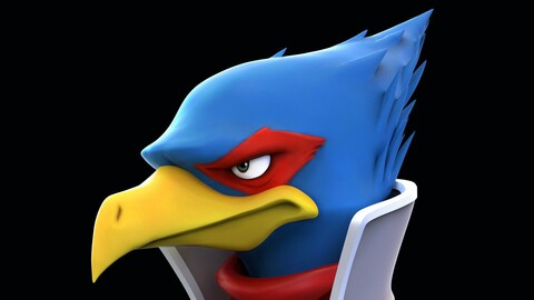 Star Fox - Falco Lombardi Bust STL
