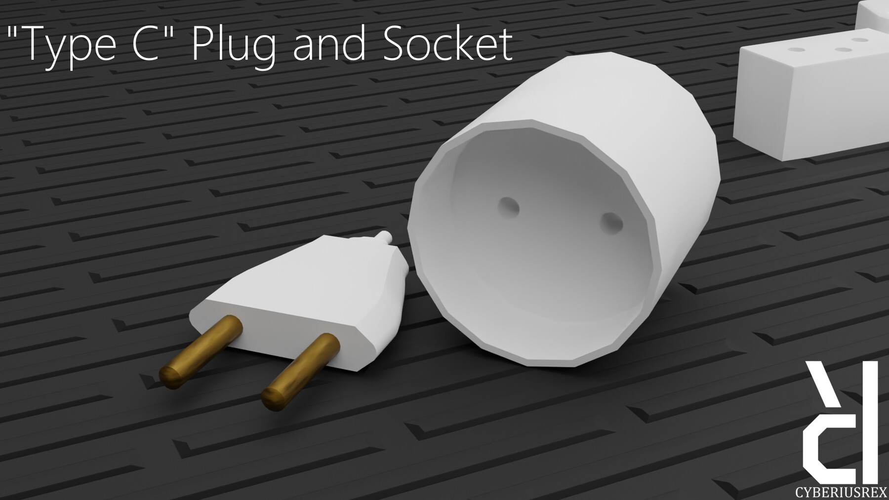 ArtStation 20 Pieces electrical plugs and sockets set (FBX, OBJ