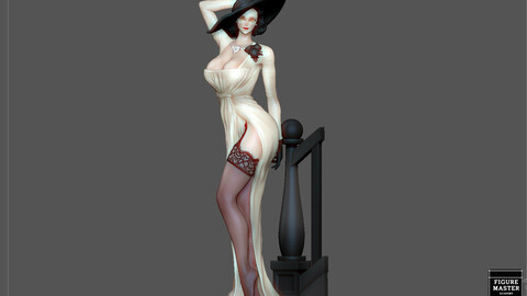 DIMITRESCU LADY RESIDENT EVIL 8 VILLAGE GAME CHARACTER SEXY GIRL