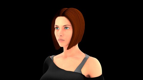 Realistic Woman 3D Character Model