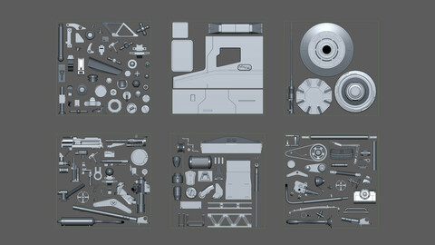 Sci-Fi Hard Surface \ DETAILS  120+