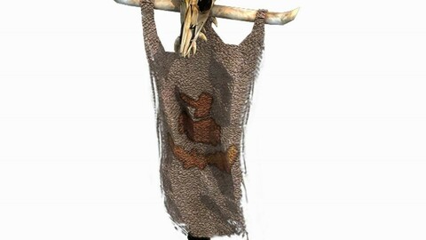 Regulus tribe - cattle head bone flag woven