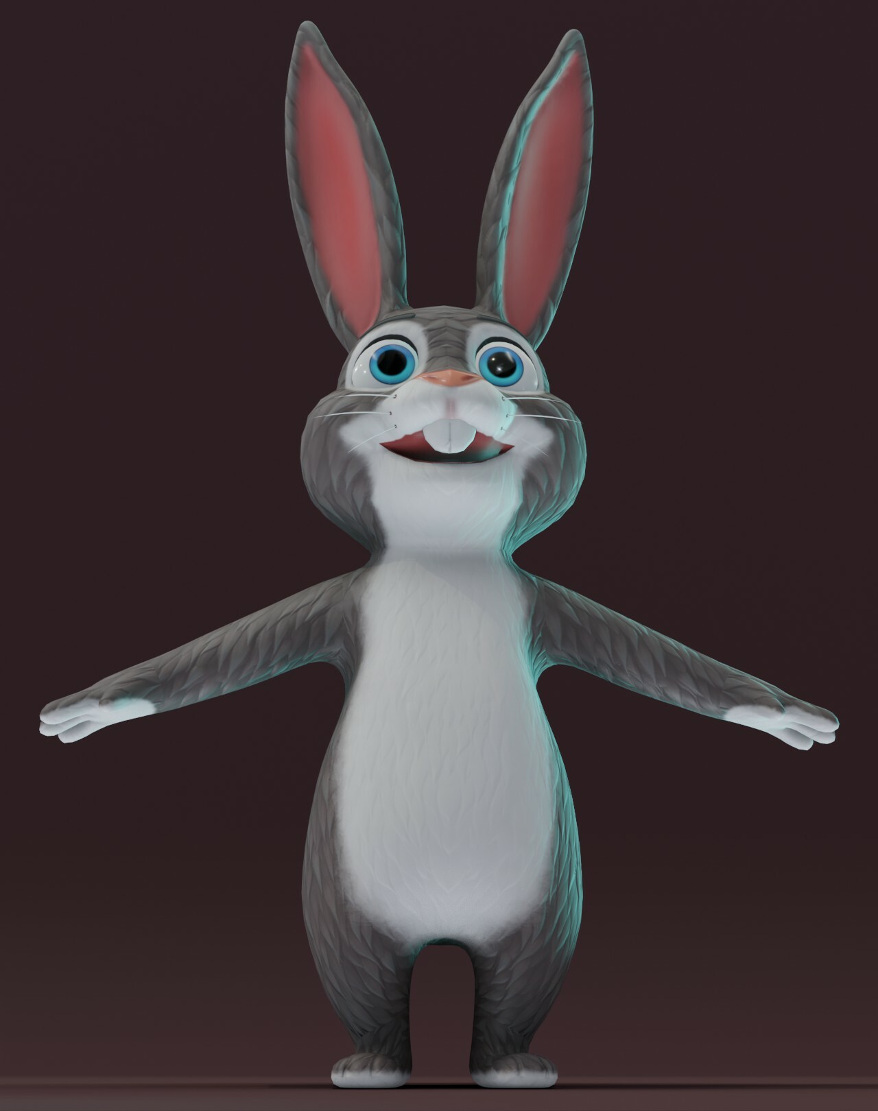 ArtStation - Cartoon Rabbit Animated 3D Model | Game Assets