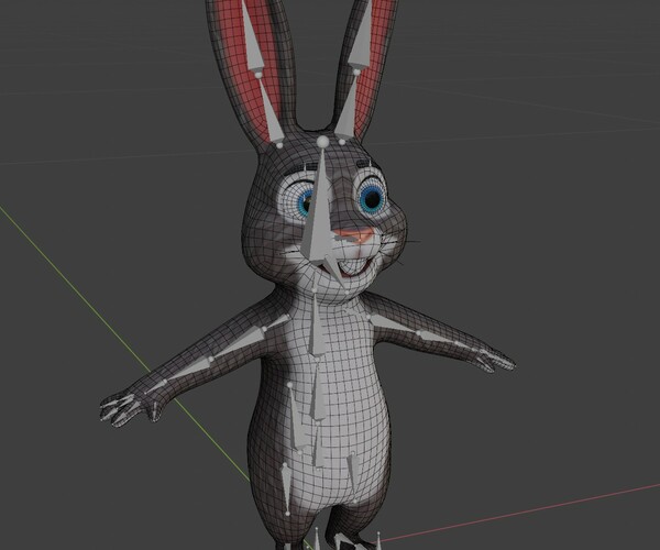 ArtStation - Cartoon Rabbit Animated 3D Model | Game Assets