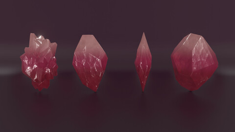 Crystals Lowpoly PBR