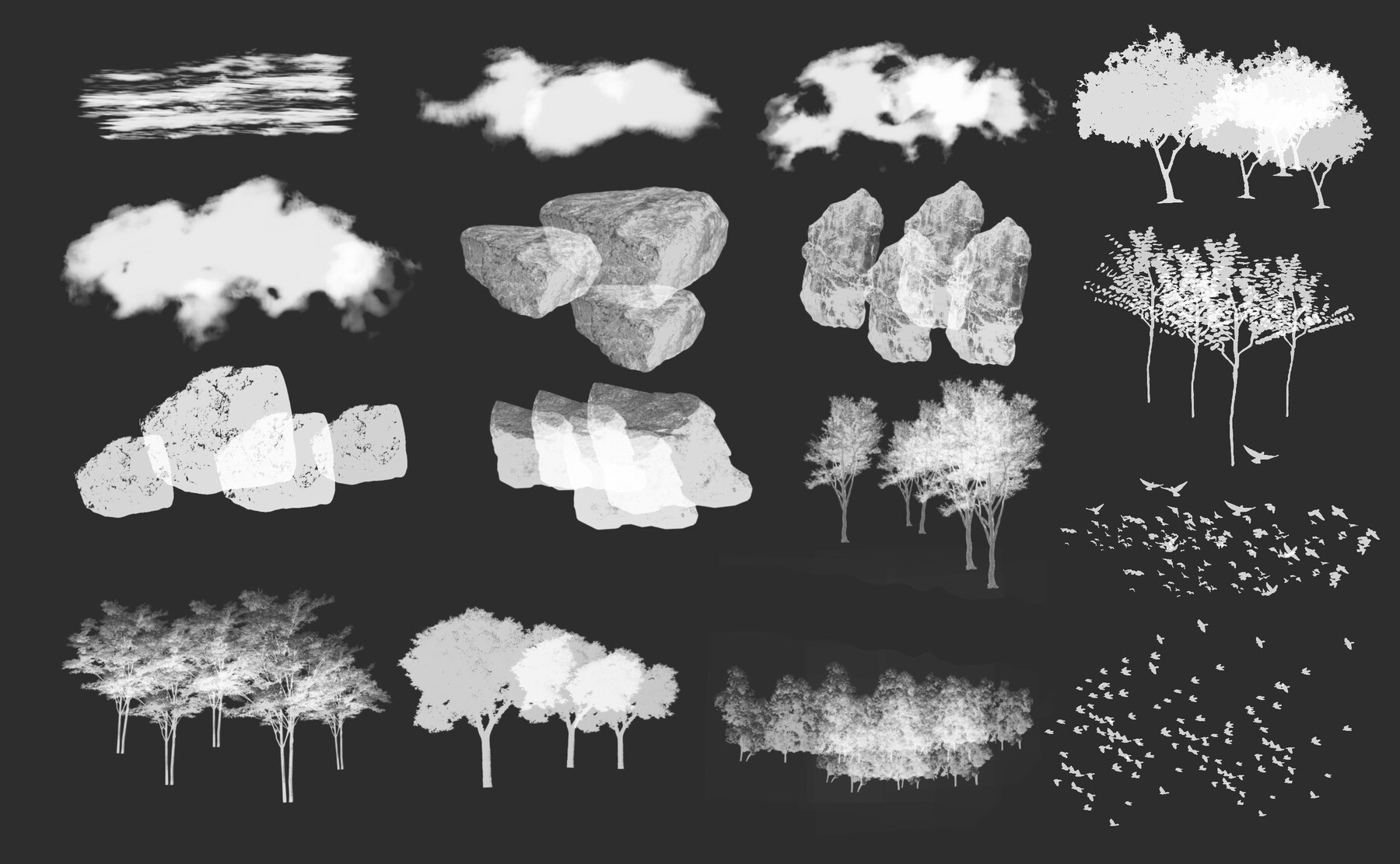 ArtStation - 111 Ghibli Mega Bundle Procreate Brush Set | Brushes