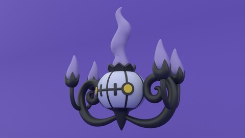 ArtStation - Chandelure - Pokemon 3D Print Model | Resources