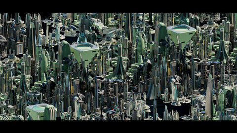 Stylized Futuristic Buildings_all volumes_