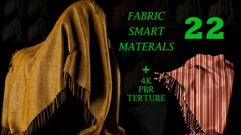 22 High Quality fabric Smart Materials Bundle + 4K PBR Texture_VOL.2