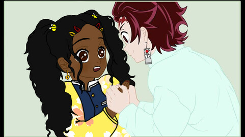 Tanjiro x Abiona : Demon Slayer