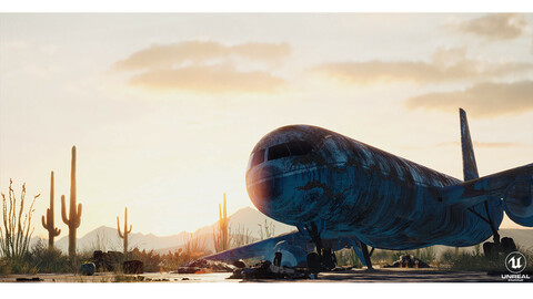 Abandoned Flight - UE4 Scene