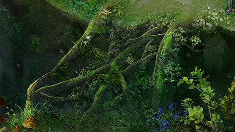 Fairy town - rattan bridge