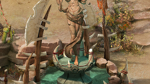 Forgotten tribe - harvest goddess broken stone