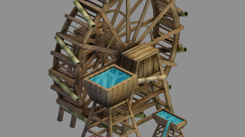 Yamano - Seaside - Waterwheel 01